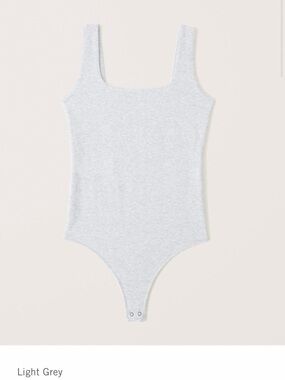 A&F heather gray tank bodysuit